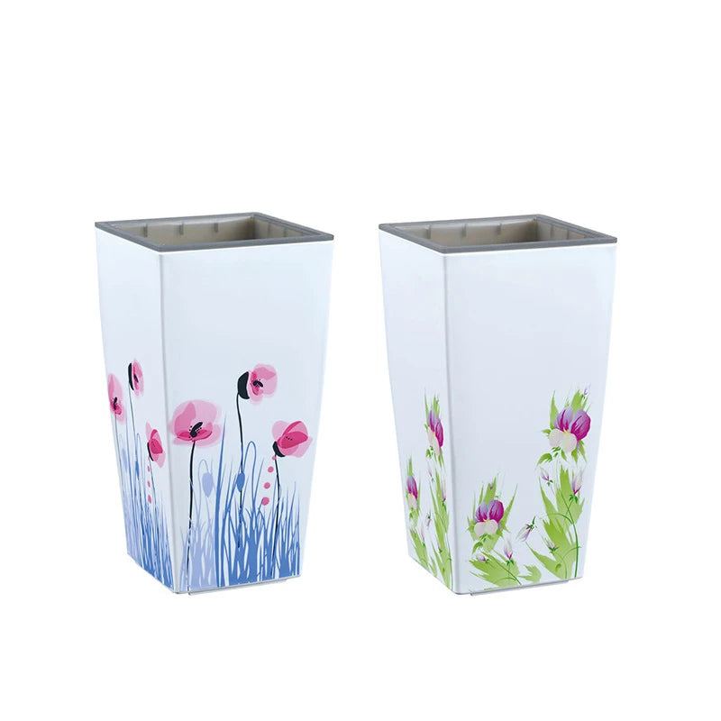 Promotion Item  New Cheap RUIPU  Cute Self Watering Plastic Flower Pot Plant