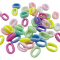 11*16mm 1250pcs/bag Wholesale Mixed Color Acrylic Chains Oval Open Ring Beads Connector Link Chain for Diy Necklace Making