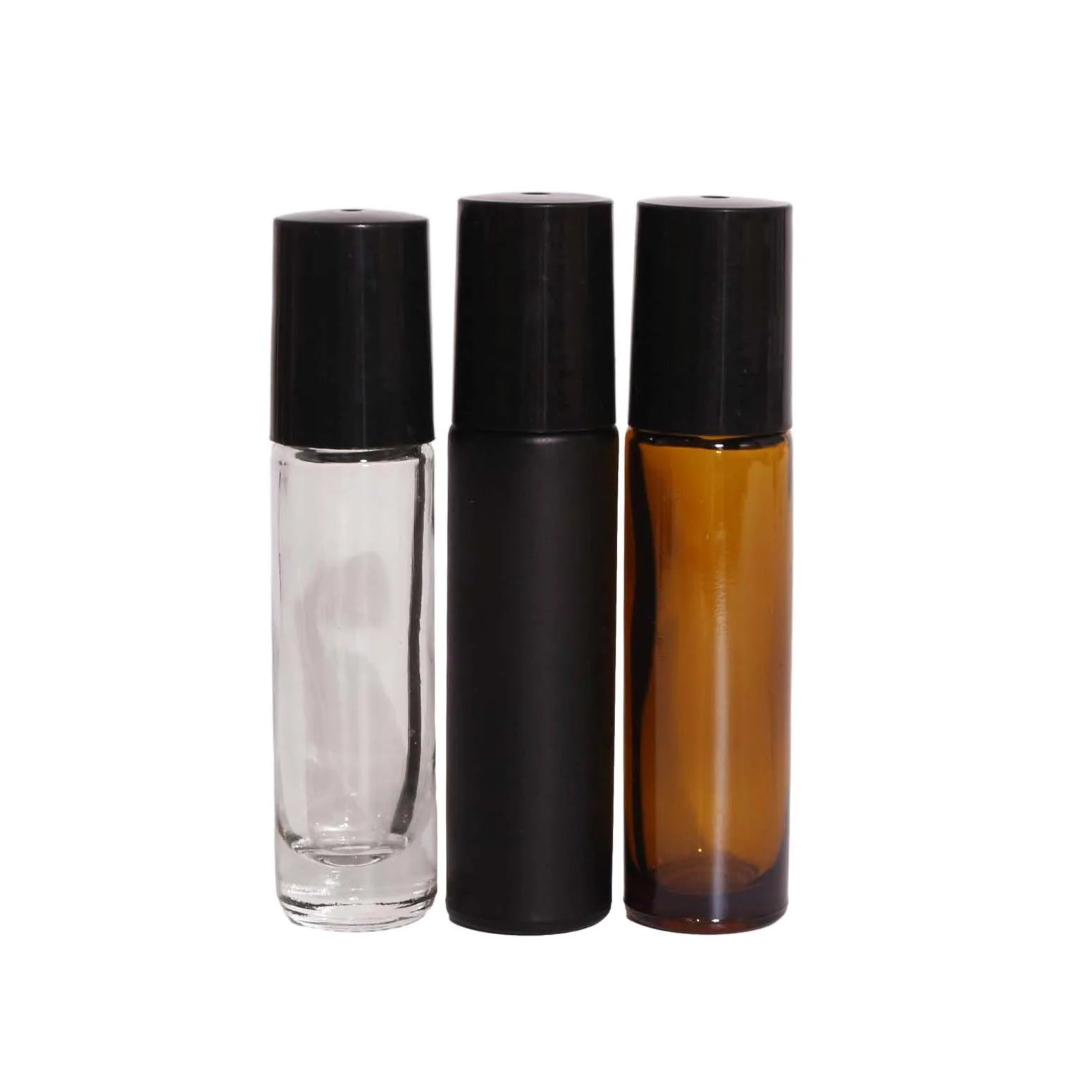 Wholesale Roll on Bottle  5ml 10ml Glass Perfume Essential Oil Roller Ball Bottles with Glass or Steel Ball