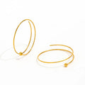 JOOLIM Jewelry PVD 18K Gold Plated Dainty Lines Spiral Earring Stainless Steel Jewelry New Trendy Jewelry