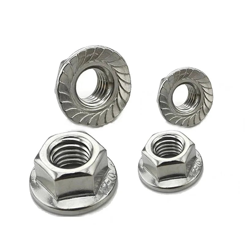 Wholtsale Flange Nut Lock Nut With Serrated DIN6923 Flange Castle Nuts for Blot