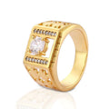 Hengdian Fashion Dubai Engagement Ring Jewelry Promise Diamond Ring Women With 18K Gold