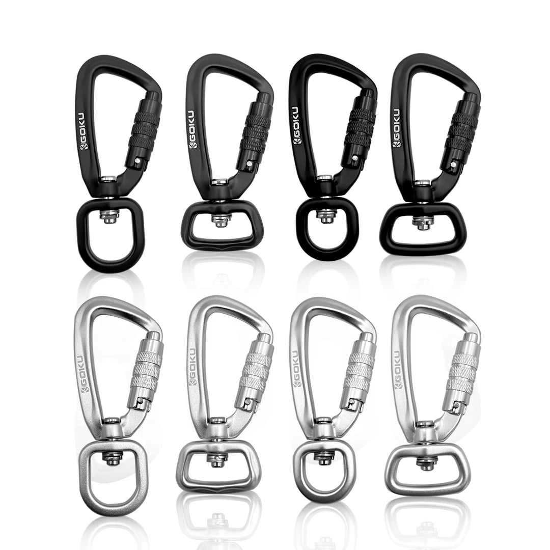 Aluminum Carabiner Multi Tool 4kn Swivel Carabiner Hook for Dog Leash