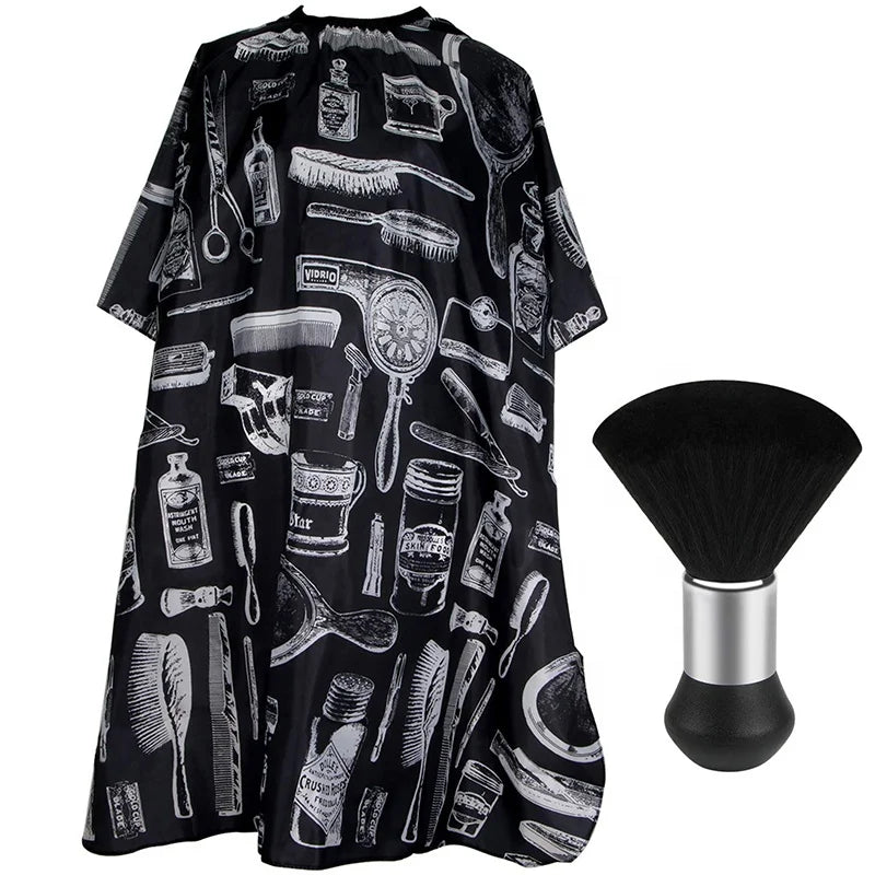 FYD Professional Hair Cutting Accessories Barber Cape Professional Hair Cutting Cape for Men Waterproof Salon Cape