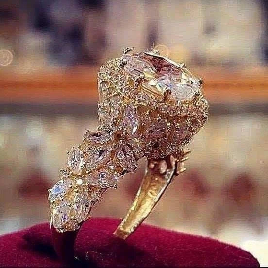 CAOSHI Jewelry Top Selling Exquisite Sparkling Zircon Women Gold Plated Luxury Royal Wedding Engagement Cubic Zirconia Band Ring