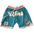 Poly Old Classic Street Wear Casual Basketball Shorts Embroidery Logo Mens Elastic Waist Pockets Knee Custom Breathable Quick