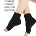 Good Quality Eases Compression Black Nylon Insole Plantar Fasciitis Swelling Feet Sleeve Ankle Support Breathable Ankle