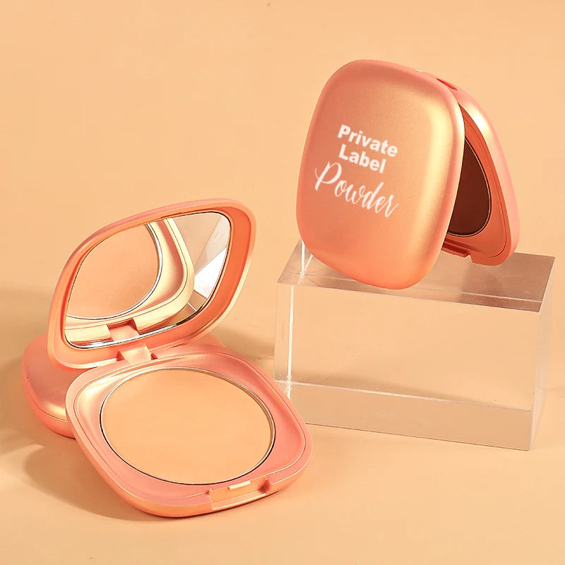 6 Colors Face Powder Custom Logo Oil Control Matte Pressed Compact Powder Private Label