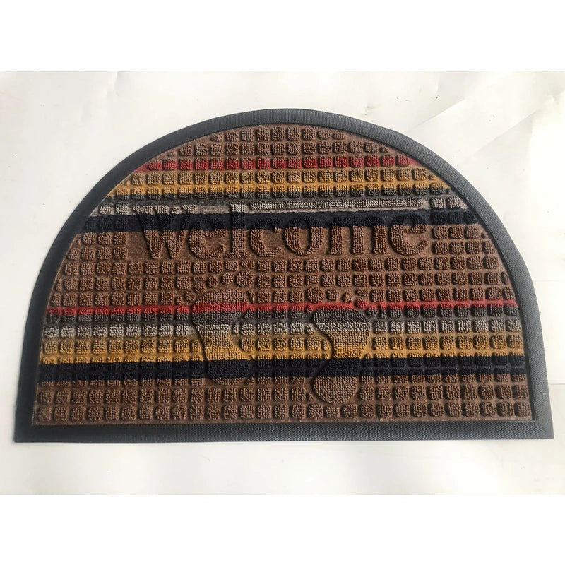 Custom Embossed Design Welcome Logo Door Mat Outdoor Waterproof Door Mat