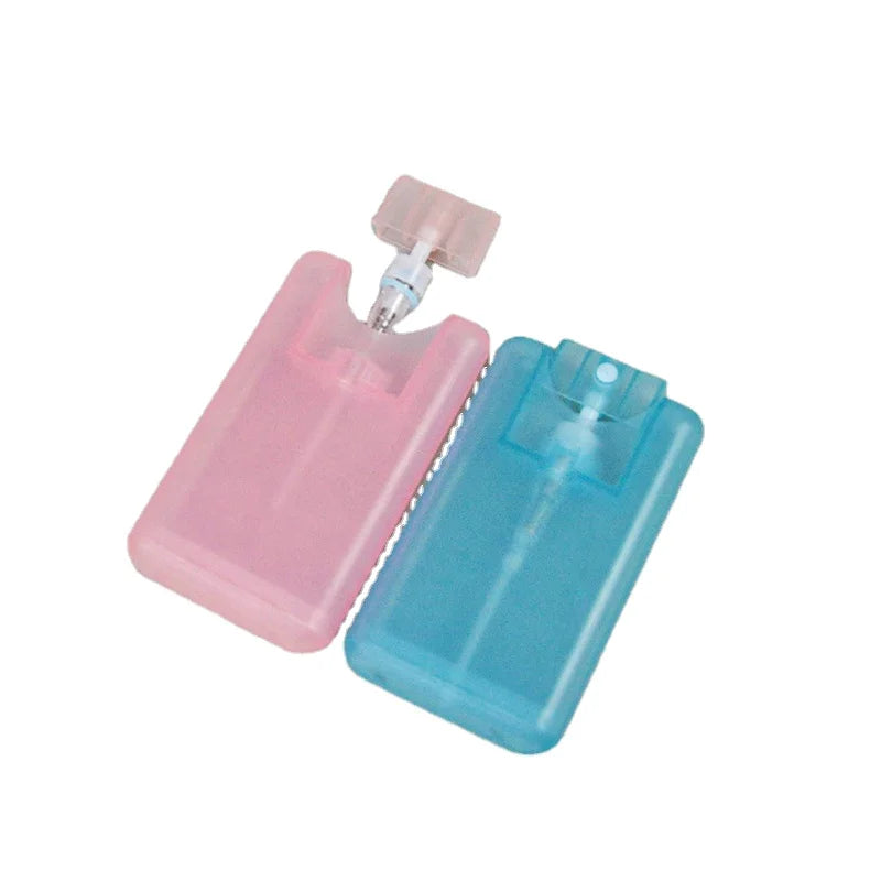 10ml 20ml PP Plastic Card Perfume Spray Bottle Fine Mist Empty Pump Matte Finish Hand Sanitizer Beauty Packaging Screen Printing