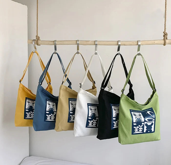 Customize Black Flower Printed Art Style Wholesale Grocery Shopping Bag Reusable Cotton Canvas Tote Bags
