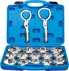 16 Pcs Metal Adjustable Oil Filter Handcuff Wrench with Oil Filter Removal Tool Sets for Auto Repair OEM