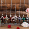 Wire Wrapped Crystal Mushroom Necklace for Women Jewelry  Reiki Chakra Meditation Energy Gifts