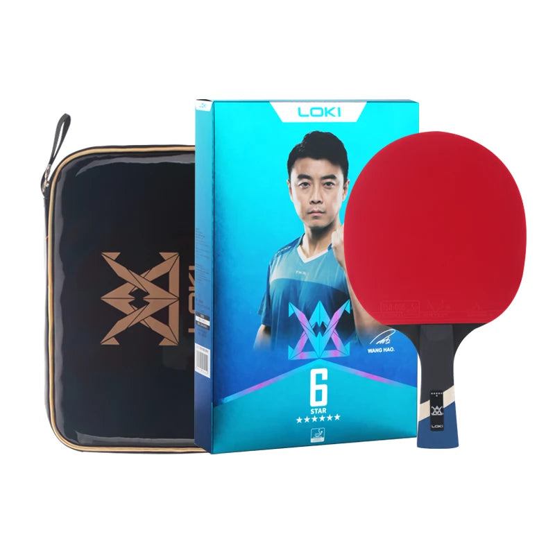 LOKI Wholesale Best Price High Performance E Series 6 Star Table Tennis Racket