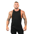 Wholesale Custom logo Cotton Running Singlet Muscle Athletic Shirts Sleeveless Fitness Wear Workout Men Gym Tank Top for Men