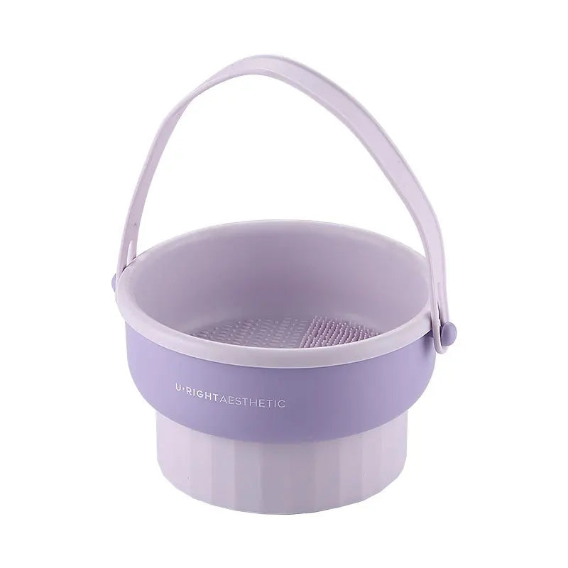 3 in 1 Silicone Makeup Brush Cleaner Mat Drying Holder Tool Organizer All-in-One Solution for Efficient Makeup Tool Cleaning