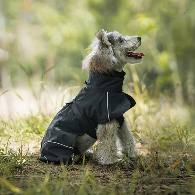 Wholesale Pet Clothes Custom Private Brand Logo Waterproof Windproof Luxury Pet Dog Raincoat