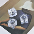 5g Empty square Nail Polish Bottles Small Portable Travel Skincare Cosmetic Packaging Plastic Eye Cream Jars