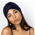 Turban Headcovers Women Knotted Head Wrap Fashion Metallic Designed Twist Ruffle Turban
