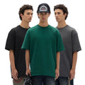 Cheap Summer 100% Cotton 260gsm Heavy Oversized T-shirt Comfortable Soft Men's Crew Neck T-shirt Can Be Customized logo