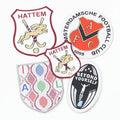 Gold Silver Metallic Thread Wire Parches Producer Custom Made Clothing Logo Woven Patches for Sportswear