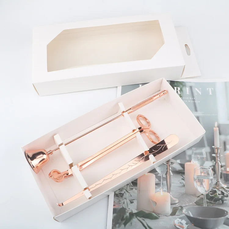 Jusuo Candle Accessory Set with Candle Wick Trimmer and Wick Dipper Candle Snuffer Extinguisher Wick Clipper Cutter Scissors