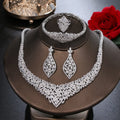 Wholesale Fine Jewelry Jewelry Sets  Luxury Full Diamond Ring Bracelet Earring Women Fashion Jewelry Set