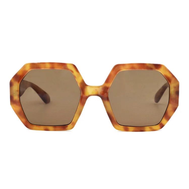 VIFF HP20882 Hexagon Personality Classic Round Sunglasses Unisex Vintage Sun Glasses Designer Vintage Shades