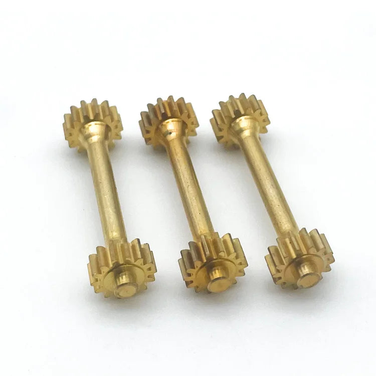 Gear Shaft CNC Turning Machining Custom Brass Knurling Gear Shaft