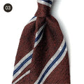 Luxurious Soft Wool Blend Ties Easy Way Strips Cedar Brown Necktie