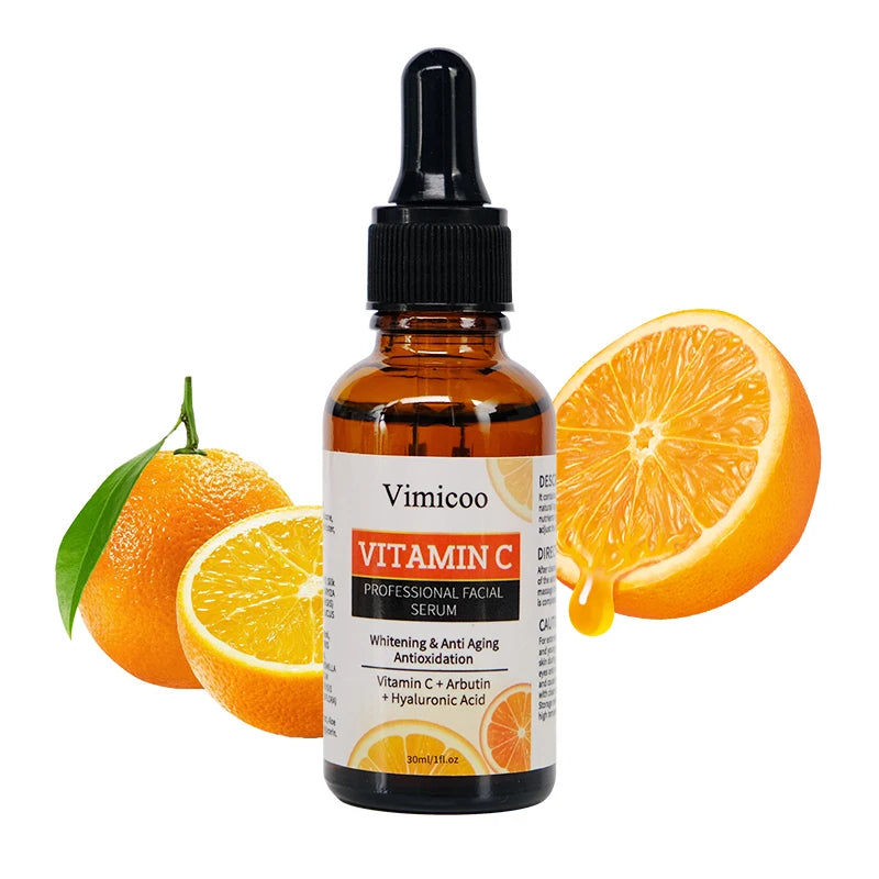 Private Label Skin Care Serum Facial Brightening Hydrating Moisturizing Organic Cosmetics Beauty Vitamin C Face Essence Serum
