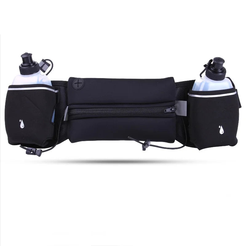 Wholesale Travel Sports Runner Waist Bum Bag Running Jogging Belt Pouch Zip Fanny Pack Bottle Waist Bag