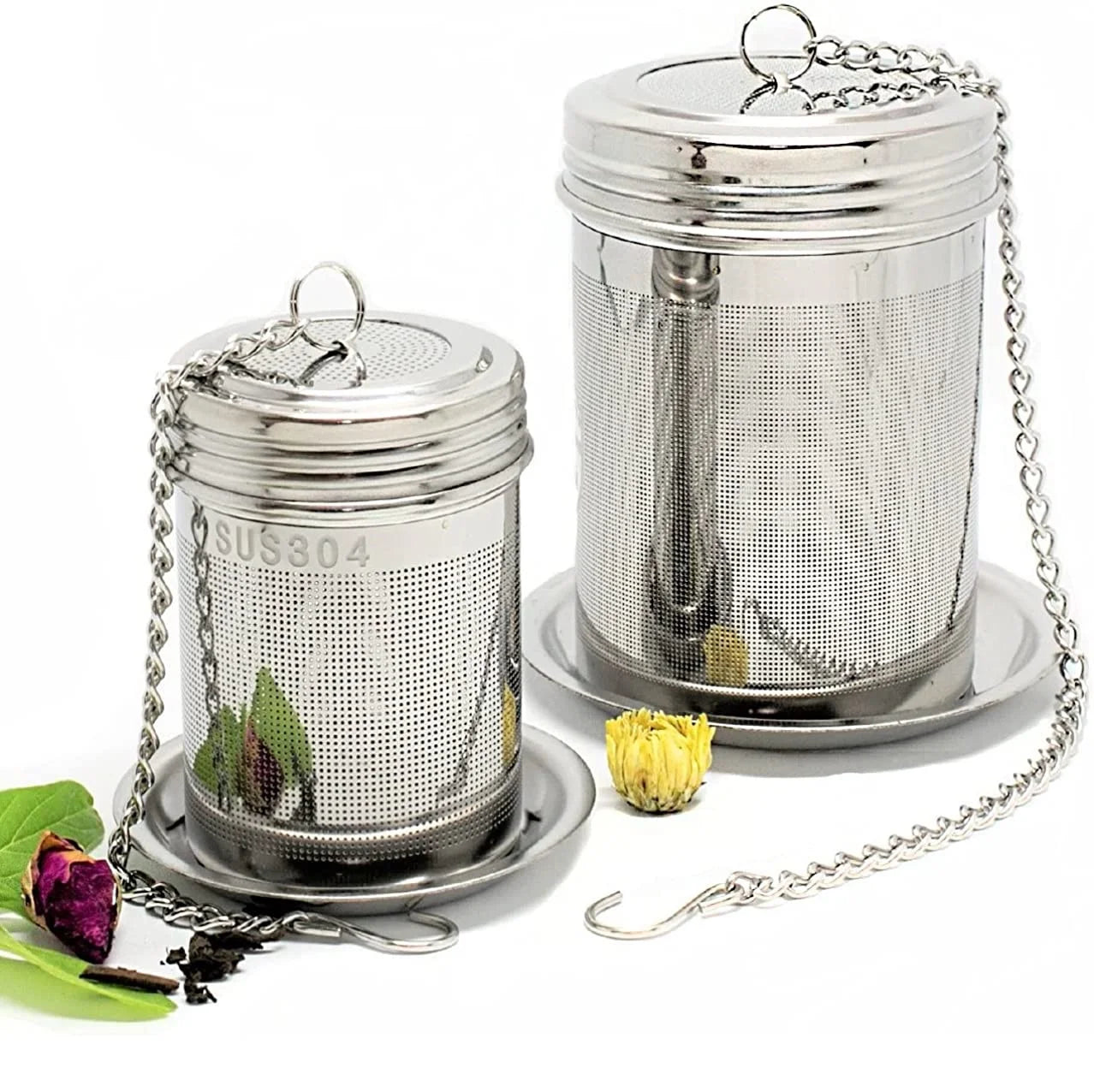 Tea Diffuser Infuser  Extra Fine Mesh Stainless Steel Tea Strainer Ball  Steeper For-Loose Tea Leaf