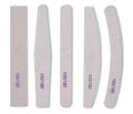 Professional Custom Logo Print Double Sided Diamond Shape Abrasive Zebra Gray 80 100 120 150 180 240 Grit Emery Board Nail File