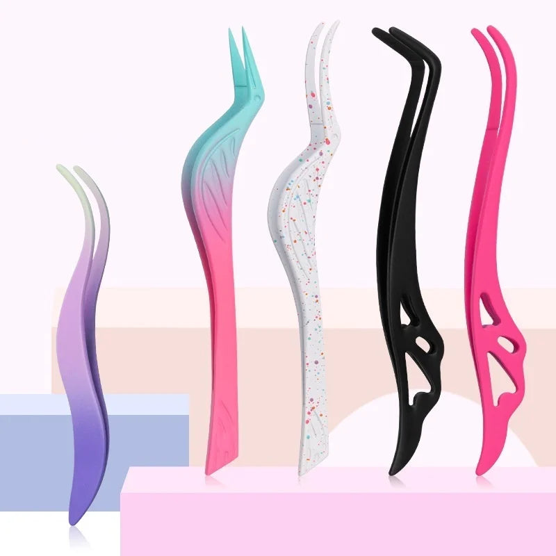 Custom Fiber Tip Lash Tweezers Eyelash Extension Tweezer China Eyelash Extension Supplies Bird Shaped Tweezers