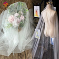 Ivory Glitter Soft Tulle Fabric by the Yard Extra Fine Glitters Wedding Veil Silver Sparkle Mesh Shiny Sequin Tulle DIY Dress