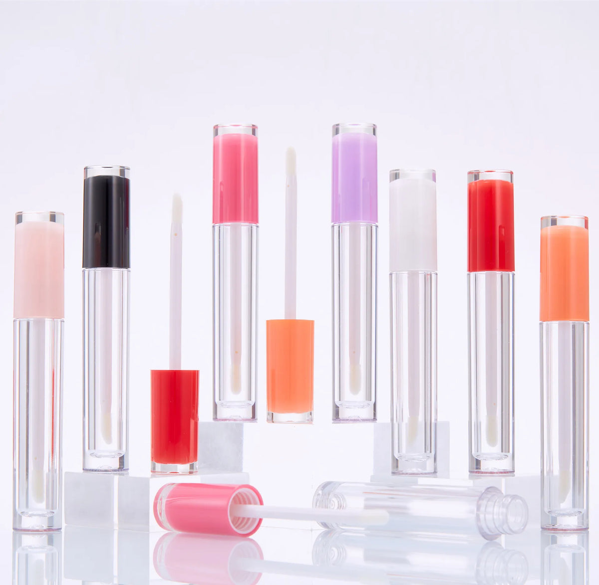 Factory Wholesale Custom Lip Gloss Tubes Unique 5ml Pink Lipgloss Tube Container