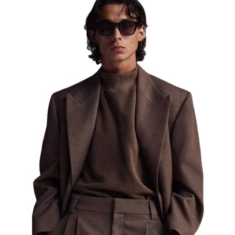 Nice Gentleman Notched Lapel Male Three-pieces Suits Groom Wedding Suit Coat Pant Men Casual blazer