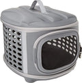 Collapsible Soft-Sided Polyester & EVA Cat & Dog Carrier Zipper Closure Foldable Top-Load Pet Travel Kennel VIALGE A0224 S/M/L