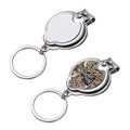 Qualisub Father's Day Gifts Sublimation Blank Nail Clipper Keychain With Bottle Opener Nail Scissors Keychains for DIY Printing