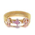 BMZ 2026 OEM Size and Color Stretch Inspire Stainless New Wrist Band Elastic Stretch Mesh Bracelet 18K Spring Bracelet