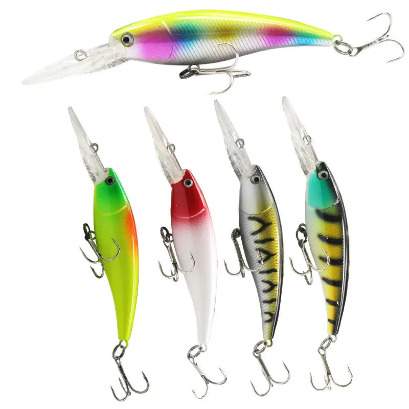 LETOYO 9cm/7g Long Tongue Small Sinking Floating Slow Sinking Ocean Minnow Lure