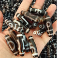 38MM  Black Stock Baoping Lucky Dzi Beads