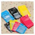 100pcs Colorful Reclosable Zip Lock Mini Clear Bags With Windows Wholesale