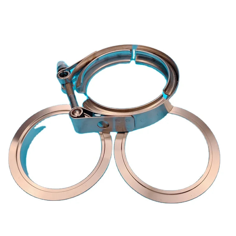 4.5 Inch V Band Clamp with Flange Male Female 304 Stainless Steel