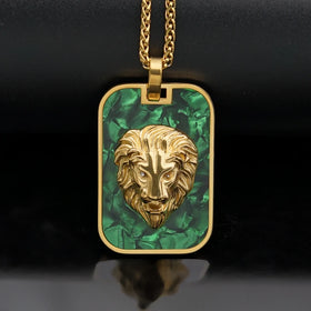Luxury Fashion Stainless Steel Waterproof Non Tarnish Lion Pendant Fine Jewelry Necklaces for Women Men Valentines Gift