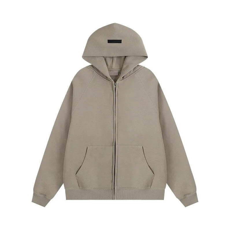Autumn Winter New Three-dimensional Silicone Fleece Jacket for Couples Trendy Hoodies for Men Clothing Sweatshirts