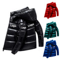 Designer Coats for Men Custom Soft Waterproof Outdoor Puffer Jacket Plus Size Bubble Stand Wholesale Fashion Black Winter