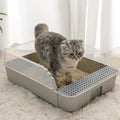Drop Shipping Semi-enclosed Pet Litter Box Anti-splash Split Open Cat Toilet Cat Cleaning Supplies extra Large Cat Litter Box