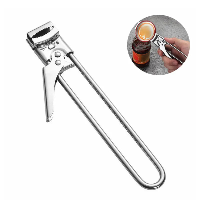 Lid Opener Adjustable Manual Non-Slip Cover Gripper Jar Opener Portable Kitchen Dinner Supplies Bottle Opener for Weak Hands
